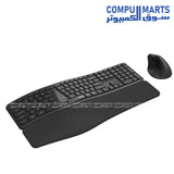 Rapoo 8810ME Wireless Keyboard and Mouse Combo top-down flat lay view