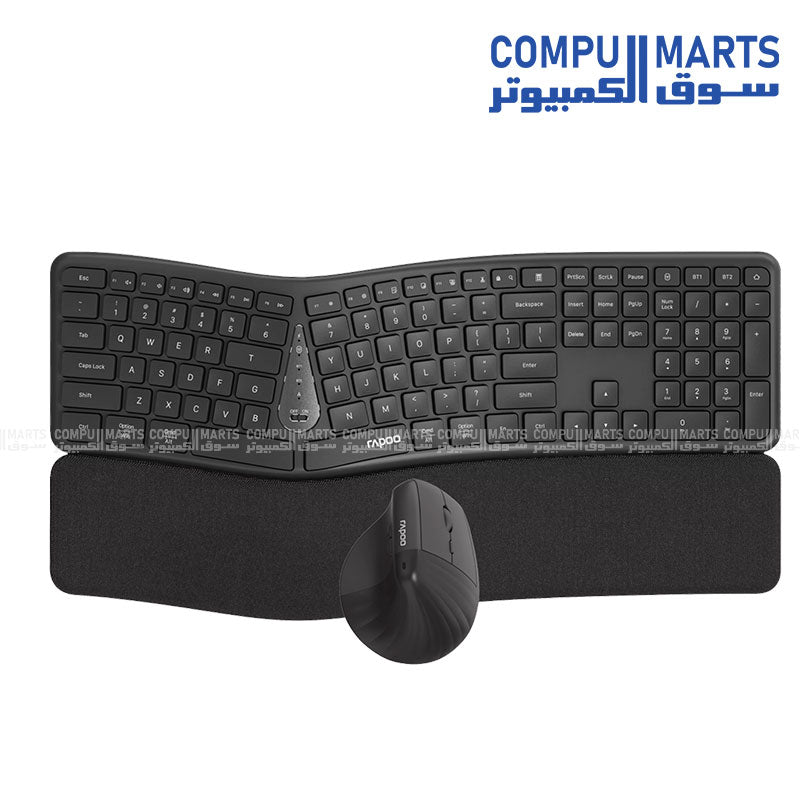 Rapoo 8810ME Wireless Optical Mouse close-up view showing scroll wheel and side buttons