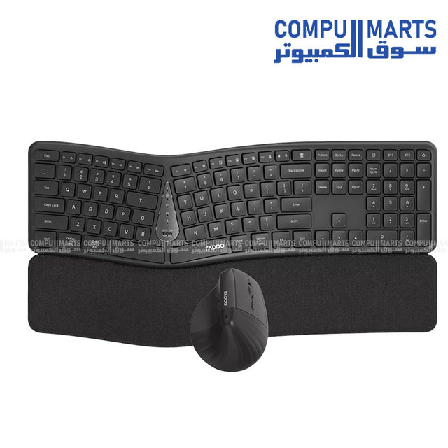 Rapoo 8810ME Wireless Optical Mouse close-up view showing scroll wheel and side buttons