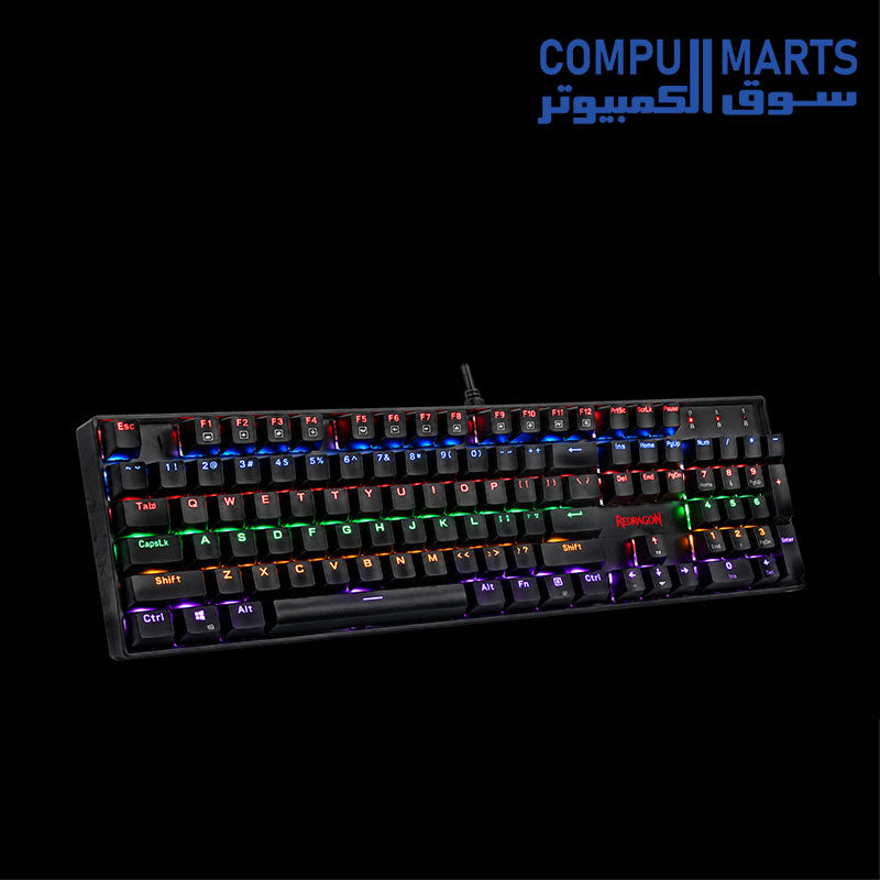Black Redragon K551R keyboard with LED backlighting
