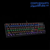 Black Redragon K551R keyboard with LED backlighting