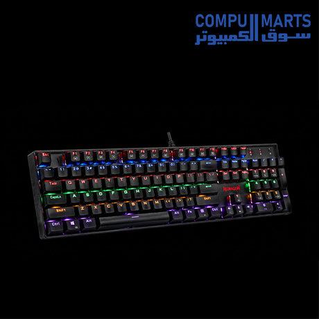 Black Redragon K551R keyboard with LED backlighting