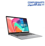 MSI Modern 15 F1MG Urban Silver laptop with 8GB DDR4 memory and 512GB PCIe Gen4 SSD from Compumarts.