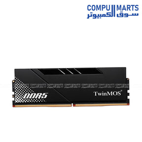 TwinMOS VOLTX DDR5 6000MHz 16GB RAM module with black aluminum heat spreader.