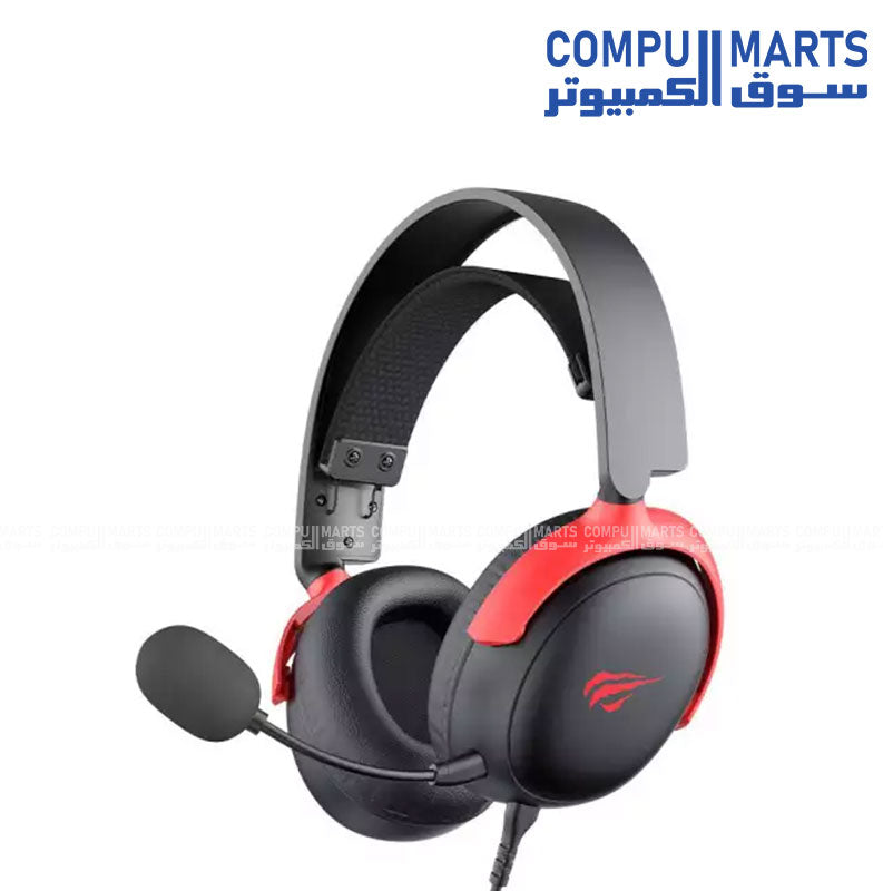 Wired Havit H2015F gaming headset featuring boom microphone and noise cancellation