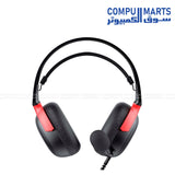 Havit H2015F wired headset with 3.5 mm connector and PS4/PS5 compatible microphone available in Egypt through Compumarts