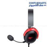 Havit H2015F headset with 3.5 mm wired connection and 1 year warranty