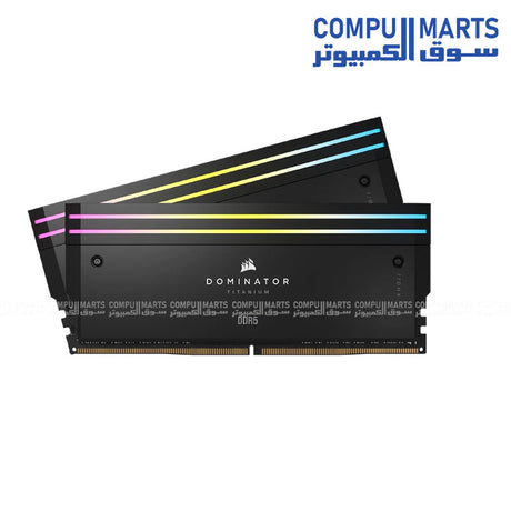 Corsair Dominator Titanium RGB 96GB DDR5 7000MT/s CL40 Intel XMP Memory Kit Black