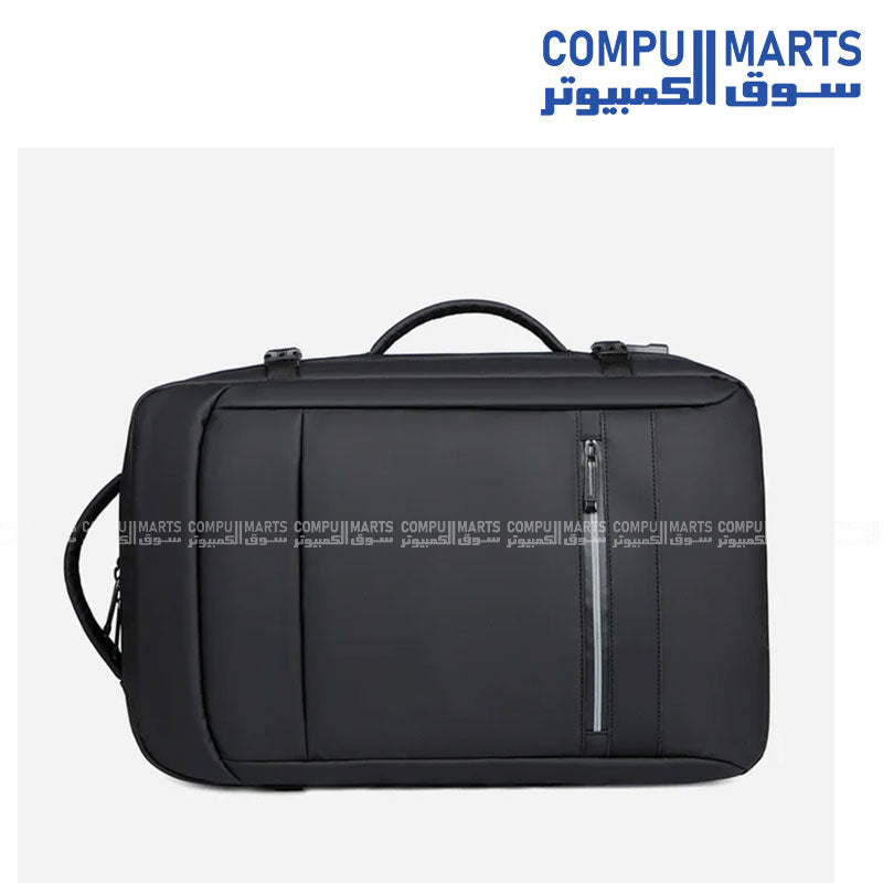 Black Rahala RAL 5302 Laptop Backpack with dedicated padded compartment and anti-theft back pocket