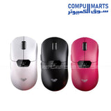AULA SC390 Wireless Ultra-Light Gaming Mouse with Smart Display 7 Buttons 1 Smart Play PAW3311 Optical Sensor 1200 to 12,000 DPI Bluetooth 2.4GHz Wireless Wired 400mAh Battery 64g