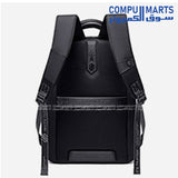 Black B00490 laptop backpack with expandable design and Polyester material from Compumarts