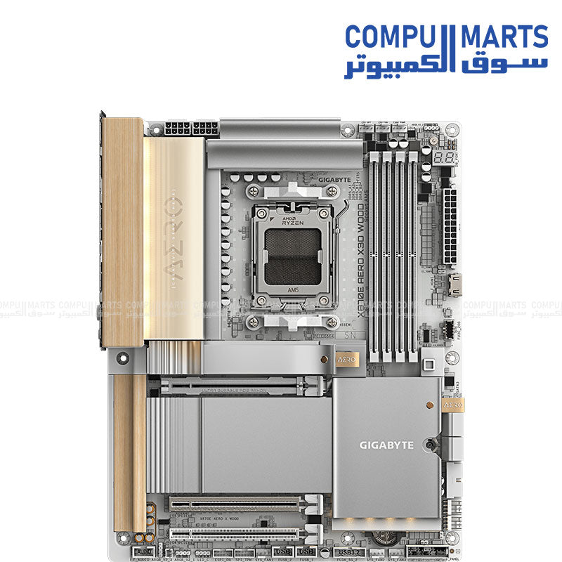 Built with AMD X870E chipset, dual Realtek 5GbE LAN, MediaTek Wi-Fi 7 MT7927 and Bluetooth 5.4 for motherboard connectivity requirements