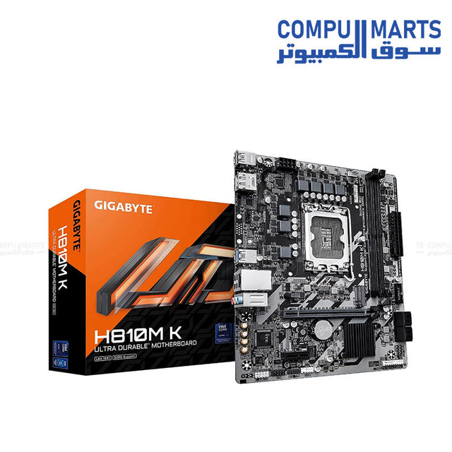 GIGABYTE H810M GAMING WIFI6 1.0 motherboard Intel H810 Express Chipset LGA1851 DDR5 Micro ATX motherboard