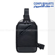 Unisex XB00693 crossbody bag with Zip closure, Solid pattern, and BLACK color