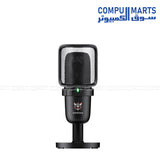 Onikuma Hoko RGB M730 Microphone Type-C connector with 100Hz ~ 10000Hz frequency range