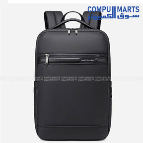 B00872 Black Laptop Backpack with 15.6 Inches compatible device size and Water Resistant level