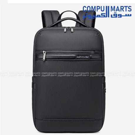 B00872 Black Laptop Backpack with 15.6 Inches compatible device size and Water Resistant level