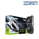 ZOTAC GAMING GeForce RTX 4060 TWIN EDGE 8GB GDDR6 graphics card with PCI Express 4.0 x8, 3072 CUDA Cores and Boost Clock 2460 MHz available in Egypt