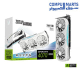 ZOTAC GAMING GeForce RTX 4070 Ti SUPER Trinity White OC 16GB graphics card with 8448 CUDA Cores and PCIe 4.0 available in Egypt