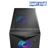 MSI MPG GUNGNIR 300R AIRFLOW mid-tower gaming PC case with E-ATX support, ARGB PWM fans, USB 3.2 Gen 2x2 Type-C, and 360mm radiator support available in Egypt.