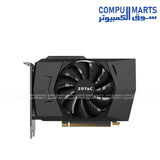 ZOTAC GAMING GeForce RTX 3050 6GB Solo featuring 6GB GDDR6 memory, 96-bit interface, 14 Gbps memory speed, and PCI Express 4.0 for graphics card buyers in Egypt.