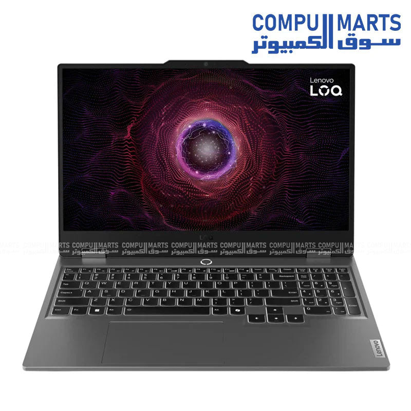 Lenovo LOQ 15ARP9 Ryzen 7 RTX 4070 gaming laptop with AMD Ryzen 7 7435HS processor, 24GB DDR5 RAM, 1TB PCIe 4.0 NVMe SSD, and 15.6-inch FHD IPS 144Hz display available in Egypt