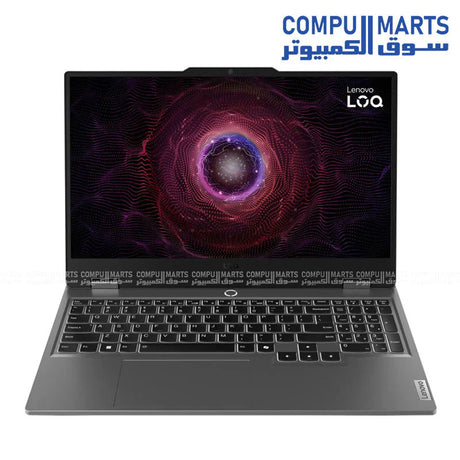 Lenovo LOQ 15ARP9 Ryzen 7 RTX 4070 gaming laptop with AMD Ryzen 7 7435HS processor, 24GB DDR5 RAM, 1TB PCIe 4.0 NVMe SSD, and 15.6-inch FHD IPS 144Hz display available in Egypt