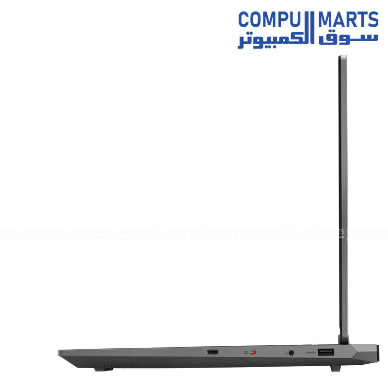 Lenovo LOQ 15ARP9 83JC00DBED featuring 24GB DDR5 memory, 1TB PCIe 4.0 NVMe SSD, Wi-Fi 6, Bluetooth 5.2, Windows 11 Home, and 15.6-inch FHD IPS 144Hz display