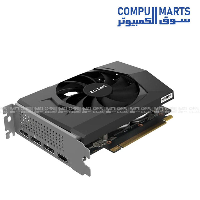 GeForce RTX 3050 Solo graphics card with Boost Clock 1470 MHz, single fan cooling solution, and dual-slot 151 mm design available from Compumarts.