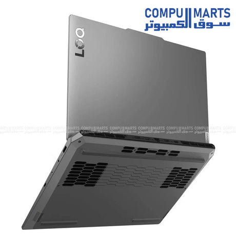 Lenovo LOQ 15ARP9 notebook with 15.6-inch FHD IPS 300 nits 100% sRGB 144Hz display, Wi-Fi 6 connectivity, and RTX 4070 graphics for buyers in Egypt