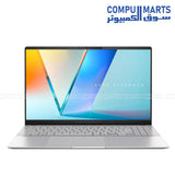 Cool Silver ASUS Vivobook S 15 S5507QAD-PS96 with Qualcomm Adreno GPU, Wi-Fi 7, Bluetooth 5.4, and Windows 11 Home