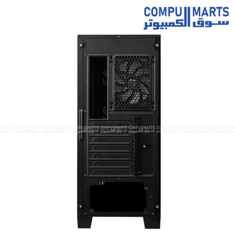 Gaming PC enclosure with support for up to eleven system fans, USB 3.2 Gen 1 Type-A front I/O, top magnetic dust filter, and radiator compatibility up to 360mm for PC builders in Egypt.