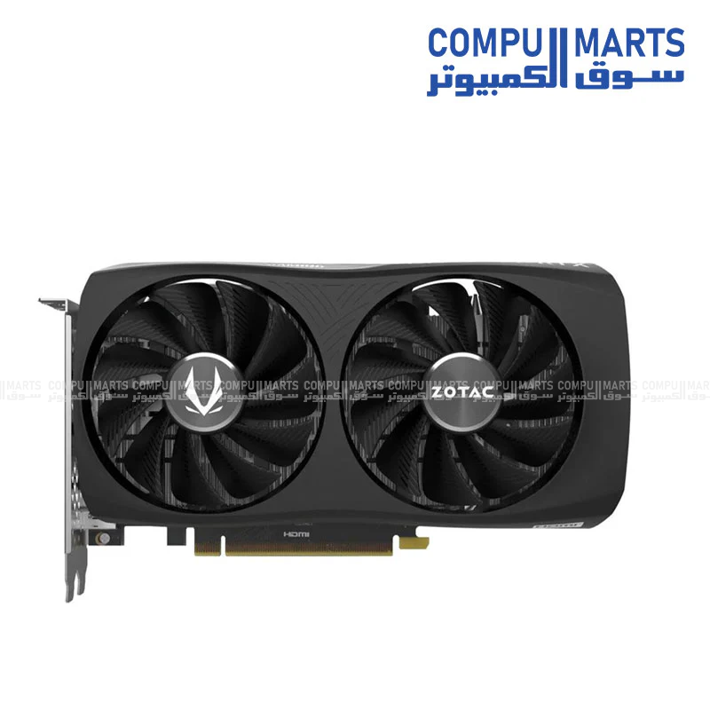 ZOTAC GeForce RTX 4060 TWIN EDGE featuring 8GB GDDR6 memory, 128-bit memory bus and Quad Display support for graphics card buyers in Egypt