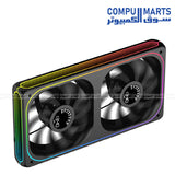 Xigmatek Aero DGT 240 Reverse Digital LCD 2 Fan ARGB and PWM Infinity Ring Four Side 240mm Standard Fan Blade