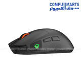Meetion GW12 wireless mouse in Black/White with support for Win XP/Vista/7/8/10/11 Rechargeable Meetion GW12 mouse with Type-C charging and RGB lighting mode