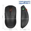 Meetion GW12 wireless mouse with Wired+2.4G+ Bluetooth connectivity and 800-12800 DPI