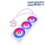 Thermalright Aqua Elite 360 V6 ARGB White liquid CPU cooler compatible with Intel LGA115X 1200 1700 1851 and AMD AM4 AM5 from Compumart