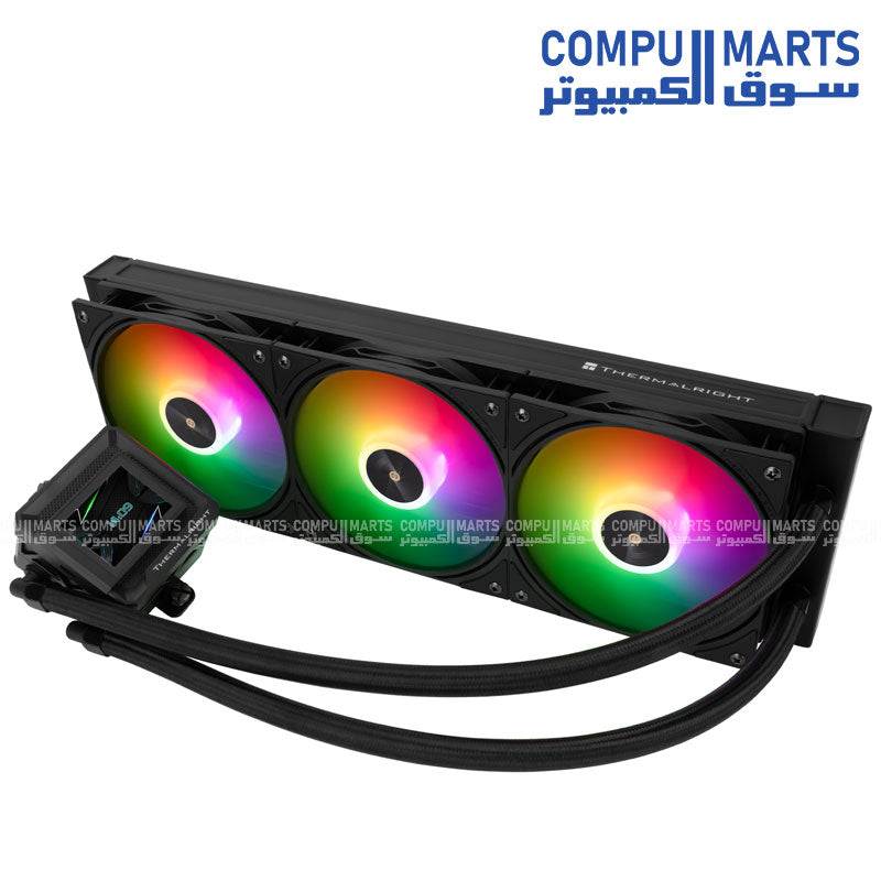 Thermalright Frozen Warframe SE 360 ARGB AIO Liquid CPU Cooler – 360mm Radiator, 3×120mm Fans, Intel & AMD Support (Black/White) - Black