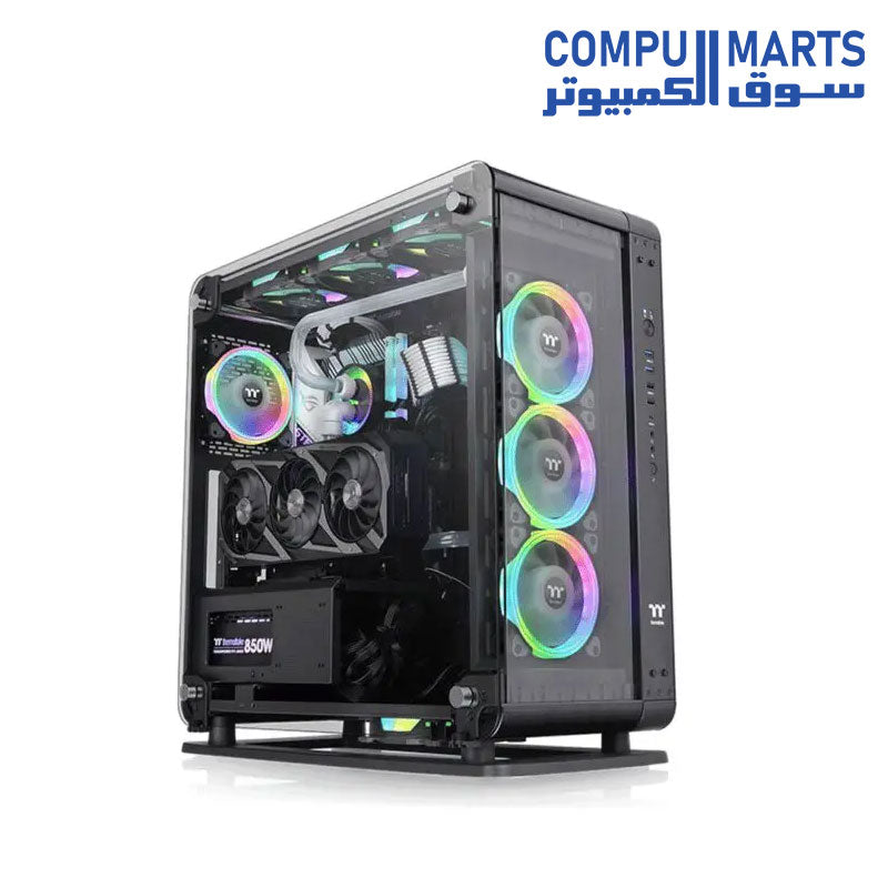 Thermaltake Core P6 Tg Mid Tower Case - Black