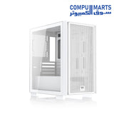 hermaltake Navigator F4 Mini Small Chassis Water-Cooled Computer Case side view with tempered glass window available at Compumarts Egypt