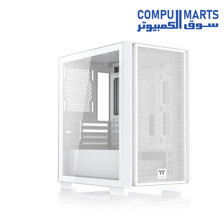 hermaltake Navigator F4 Mini Small Chassis Water-Cooled Computer Case side view with tempered glass window available at Compumarts Egypt