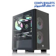Thermaltake Navigator F4 Mini Small Chassis Water-Cooled Computer Case side view with tempered glass window available at Compumarts Egypt