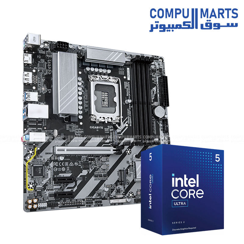 Core Ultra 5 225F + B860M D3HP Motherboard Bundle | Egypt