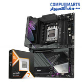 Ryzen 7 9800X3D processor with Gigabyte X870E AORUS Master motherboard bundle for high-performance gaming PCs