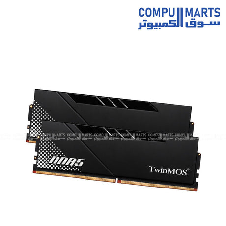 TwinMOS TMD532GB60DK36VXB desktop RAM with 32GB dual channel DDR5 6000MHz and black aluminum heat spreader from Compumarts