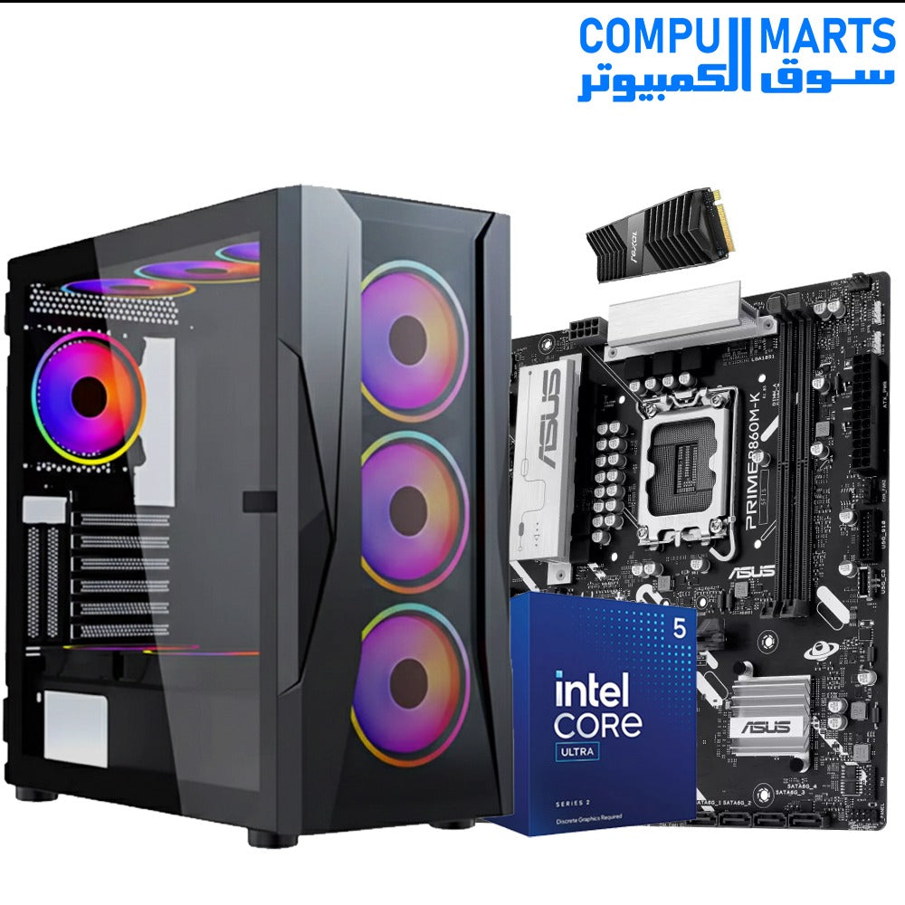 ULTRA Prime Flex Intel — Ultra 5 225F + DDR5 — RTX 5050 → RTX 5070 Options