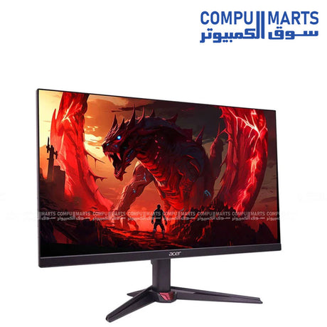 Acer Nitro VG270U Z1BMIIPX monitor display panel showcasing QHD 2560 x 1440 resolution and 270Hz refresh rate