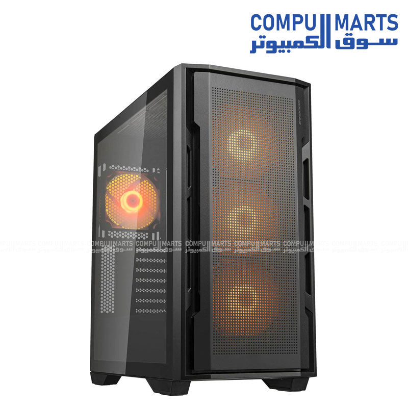 Cougar Uniface RGB Mid Tower Case – Tempered Glass & ARGB Fans – Gaming ...
