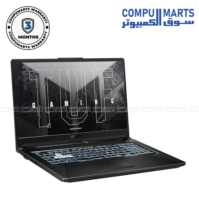 Used ASUS TUF Gaming F17 FX706HCB, Intel i5-11400H, 16GB DDR4, 512GB SSD, 17.3" 144Hz, Windows 11Pro