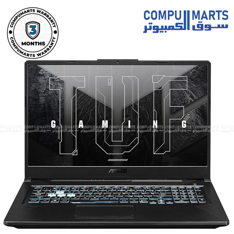 Used ASUS TUF Gaming F17 FX706HCB, Intel i5-11400H, 16GB DDR4, 512GB SSD, 17.3" 144Hz, Windows 11Pro